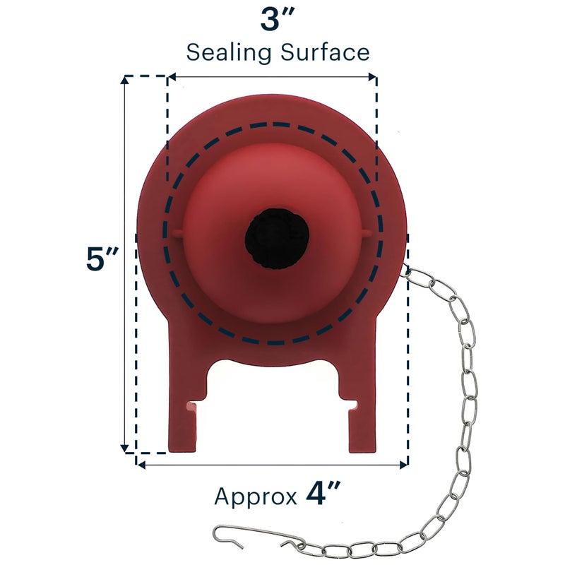 Essential Values Toto Toilet Replacement Parts - Compatible with 3" Toto Toilet Flapper For G-Max, THU499S, THU331S, THU175S & 2021BP Models - Image 3